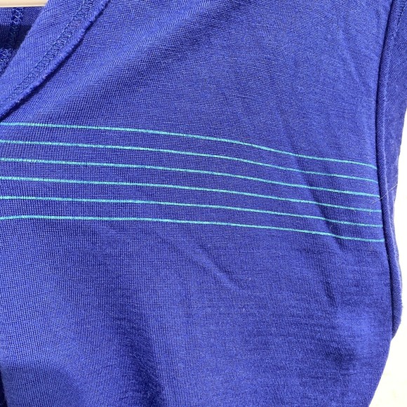 Icebreaker Womens Villa Dress Merino Wool Pullover Sleeveless V-Neck Blue Size M - Picture 5 of 11